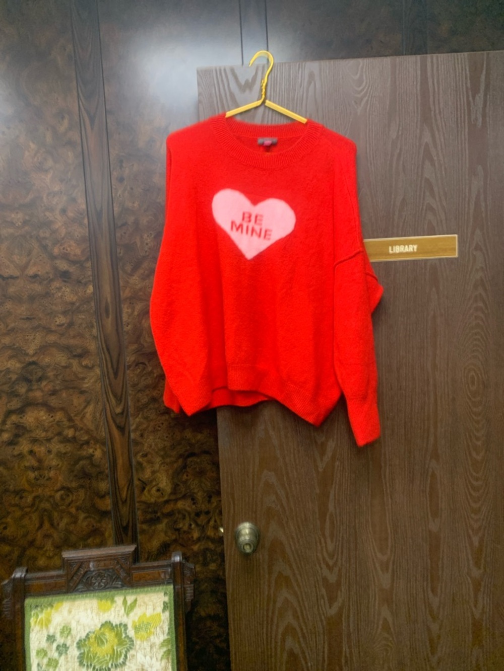 Red sweater